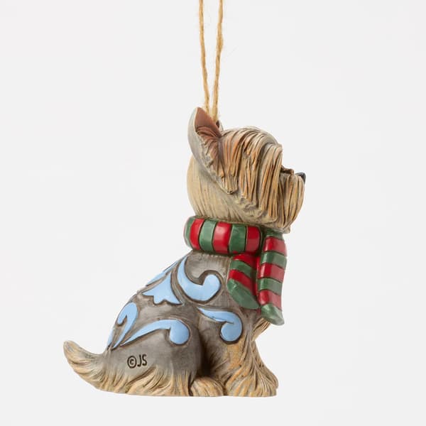 Jim Shore Christmas Yorkie Dog