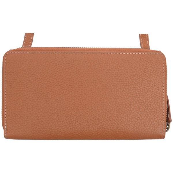Womens Roots 73 Leather RFID Wallet with a Strap