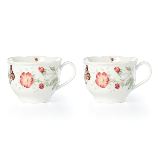 Lenox® Butterfly Meadow® Latte Mugs - Set of 2 - image 