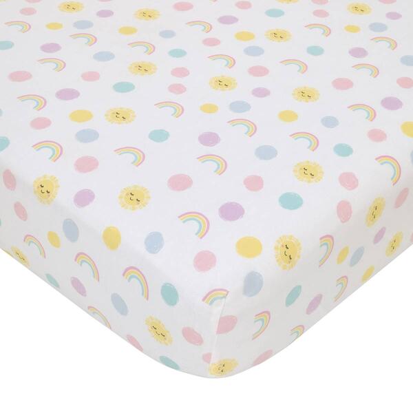 NoJo Happy Days Fitted Crib Sheet - image 