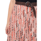Plus Size NY Collection Peach Belt Waist Abstract Maxi Skirt - image 4