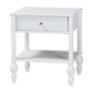 Baxton Studio Callison Spindle 1-Drawer Nightstand - image 1