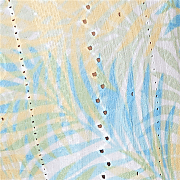 Petite Hearts of Palm Aqua Fresh Tropical Pull On Casual Pants