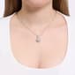 Athra Silver Plated Round Crystal Pendant Necklace - image 3