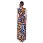 Womens 24/7 Comfort Apparel Butterfly Empire Waist Maxi Dress - image 3