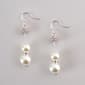 Rosa Rhinestones Pearl &  Rhinestone Fire Ball Earrings - image 1