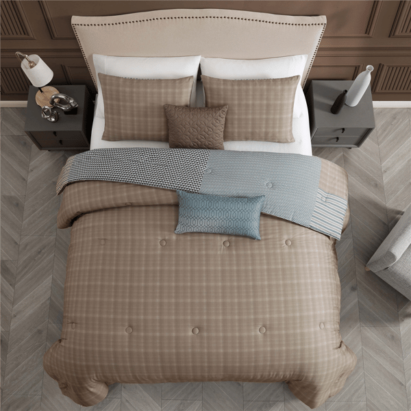 Bebejan® Tranquil Patch Cotton 5pc Reversible Comforter Set
