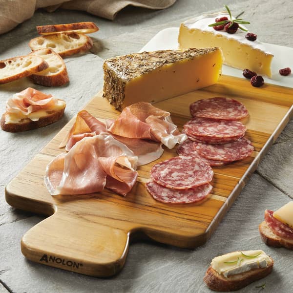Anolon&#40;R&#41; Teak And Marble 19.5in. x 8in. Cutting Board - image 
