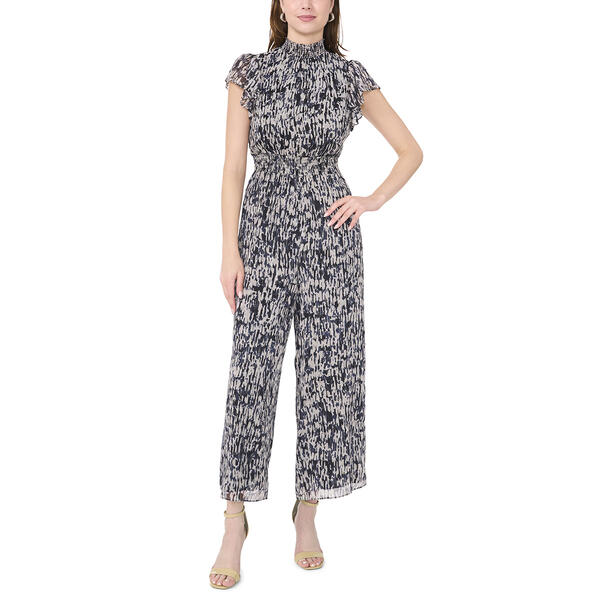 Petite MSK Flutter Sleeve Mock Neck Jumpsuit - image 