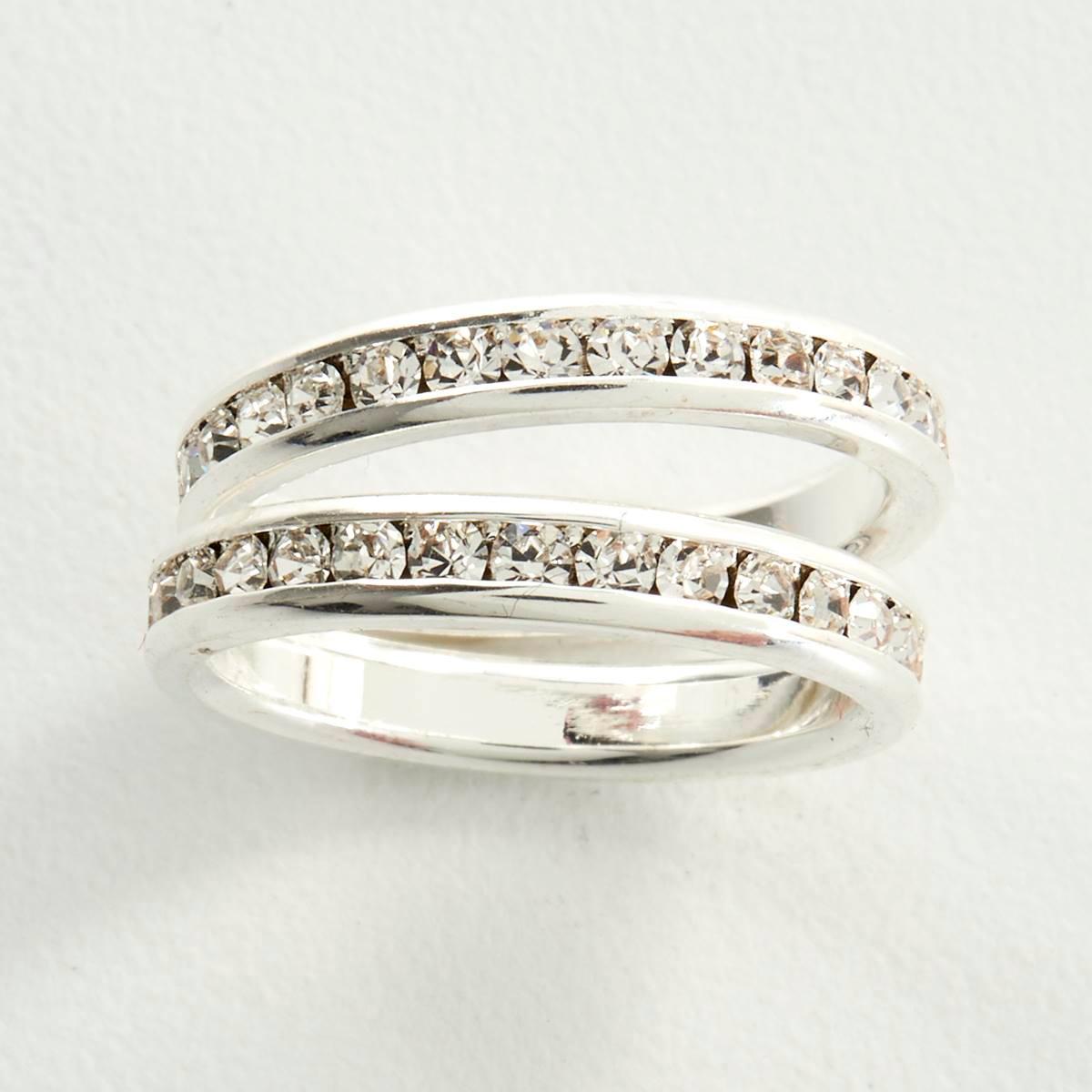 Ashley Cooper™ Silver Eternity Band Ring Set