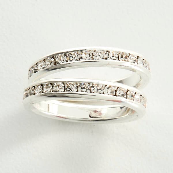 Ashley Cooper(tm) Silver Eternity Band Ring Set - image 