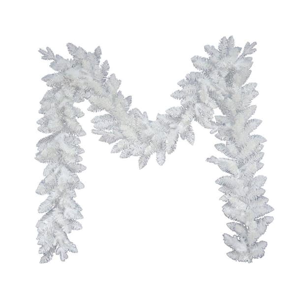 Kurt S. Adler 9ft. Unlit Jackson White Pine Garland - image 