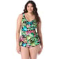 p/h7/26 Womens Roxanne V-Neck Sarong One Piece Swimsuit - image 1