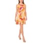 Womens MSK Sleeveless Leaf Challis Ruffle Hem Shift Dress - image 3