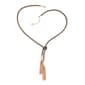 Guess Rose Gold & Black Knotted Tassel Y-Necklace - image 1