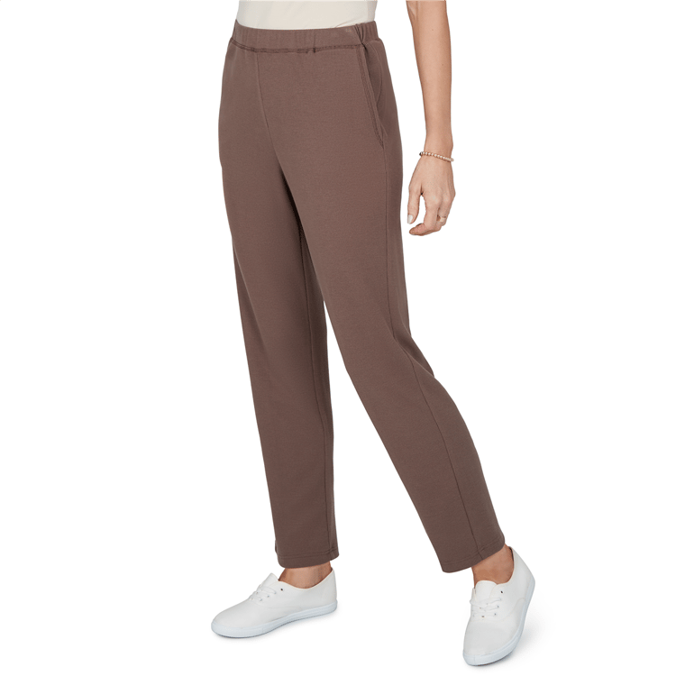 Petite Alfred Dunner Luxe Be A Lady Rib Knit Pull On Pants