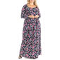 Plus Size 24/7 Comfort Apparel Long Sleeve Empire Waist Dress - image 1