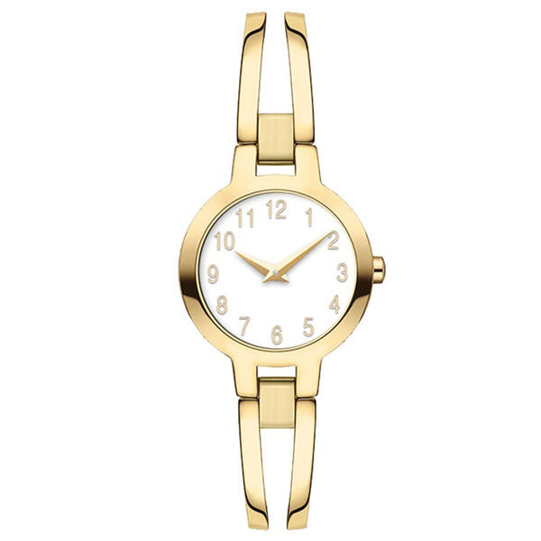 Womens Gold-Tone White Dial Watch - 14999G-07-H27 - image 