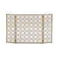 9th & Pike&#40;R&#41; Brass Metal Modern Fireplace Screen - image 1