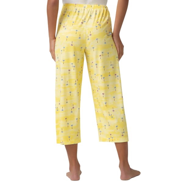 Womens HUE® Pocket Palms Printed Capri