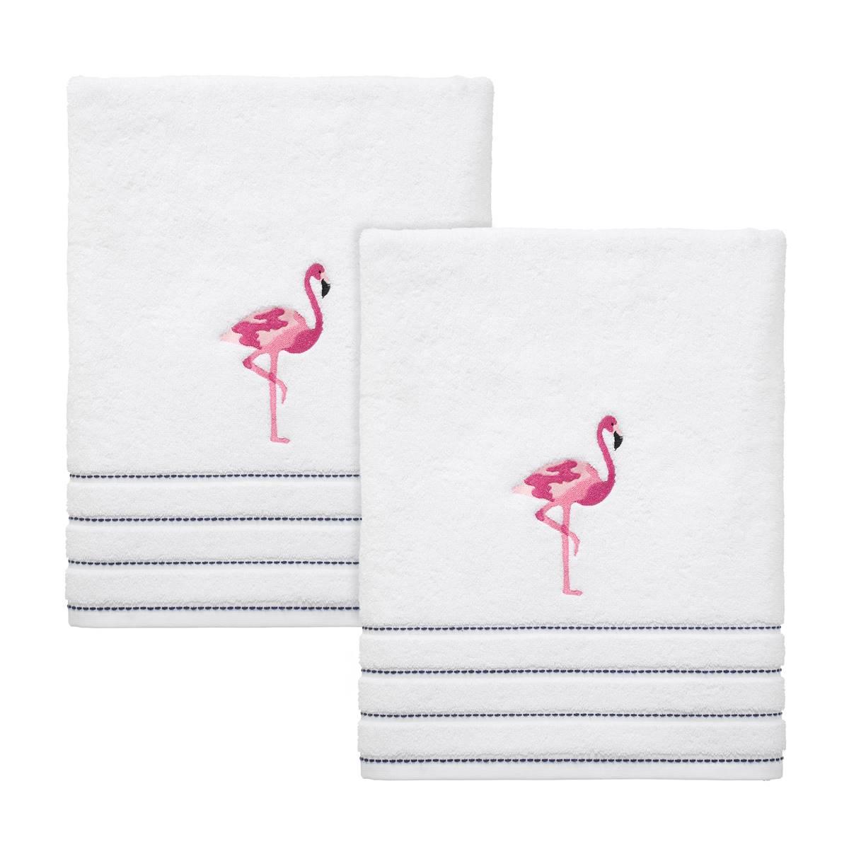 IZOD(R) Flamingo 2pk Bath Towel Collection