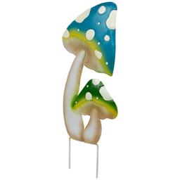 Northlight Seasonal Double Spotted Mushrooms Garden Stake