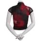 Juniors Madden Girl Print Mesh Cap Sleeve Funnel Neck Ruched Top - image 2