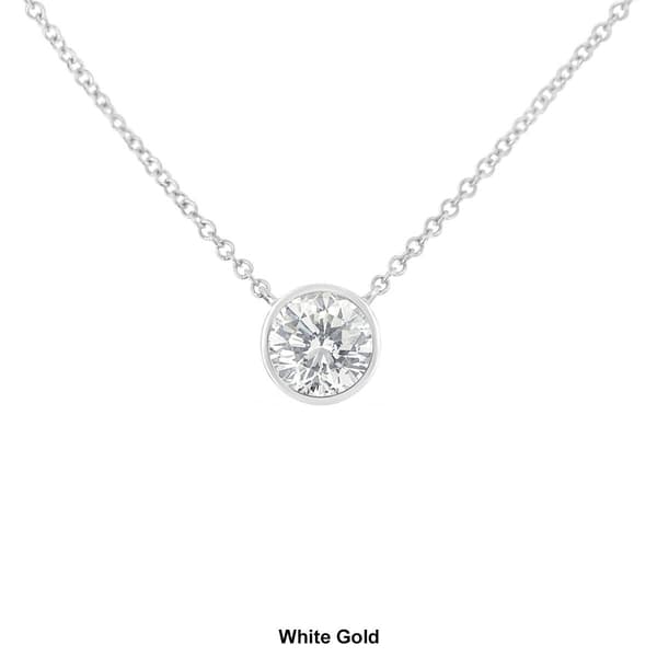 Haus of Brilliance 10kt. Gold 1/3ctw. Diamond Solitaire Pendant