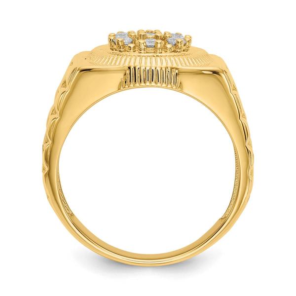 Mens Gentlemen’s Classics™ 14kt. Gold 1/4ctw. Diamond Circle Ring