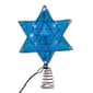Kurt Adler UL 10-Light LED Silver & Blue Shimmer Star Treetop - image 5