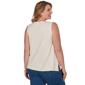 Plus Size Ruby Rd. Renaissance Romance Crochet Front Tank Top - image 1