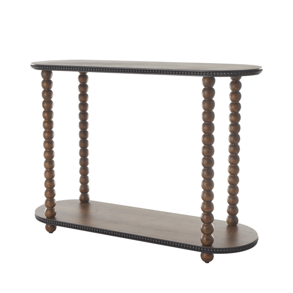 9th & Pike® Traditional Brown Wood Console Table