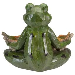 Northlight Seasonal 14in. Frog Birdfeeder Outdoor Garden Statue