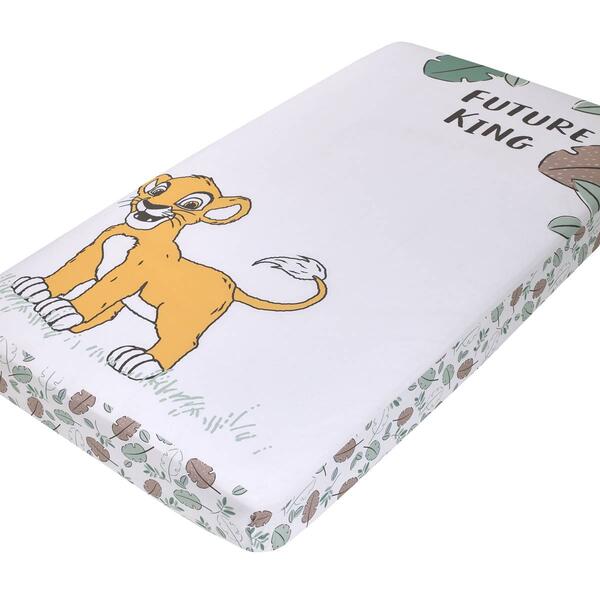 Disney 3pc. Lion King Future King Photo Op Crib Sheet - image 