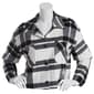 Juniors Ashley Plaid Wool-Like Cropped Jacket - Black/White - image 1