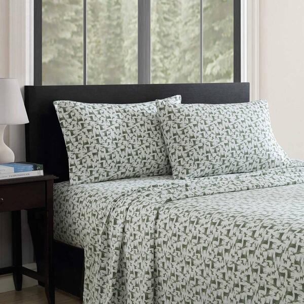 Eddie Bauer Deer Camp Cotton Flannel Sheet Set - image 