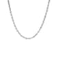 16in. Polished Sterling Silver Rope Chain Necklace - image 1