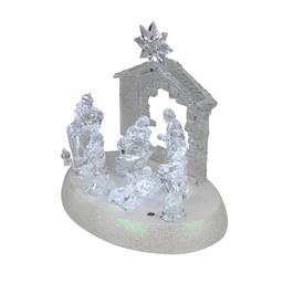Northlight Seasonal 7.5in. LED Christmas Nativity Scene
