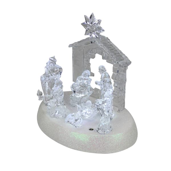 Northlight Seasonal 7.5in. LED Christmas Nativity Scene