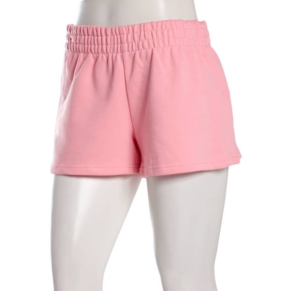 Juniors Eye Candy French Terry Raw Edge Pull On Shorts - image 