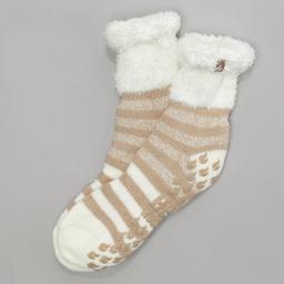 Womens Heat Holders Striped Crew Socks