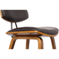 Armen Living Fox 28.5in. Bar Height Faux Leather Modern Barstool - image 5