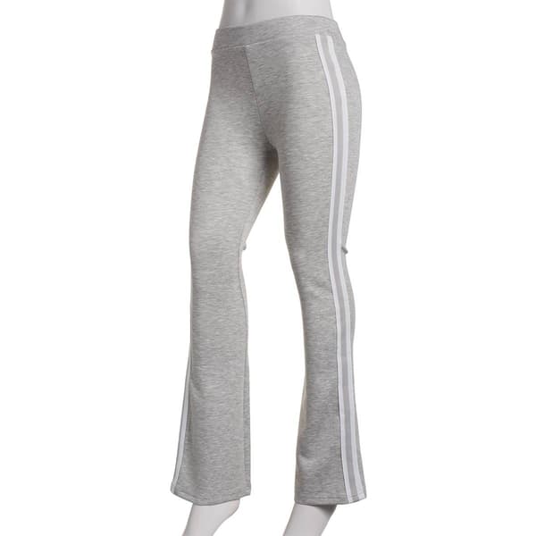 Juniors Love Tree Side Stripe Soft Air Marled Flare Leggings