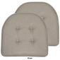 Sweet Home Collection Solid U-Shaped Memory Foam Chair Cushions - image 11