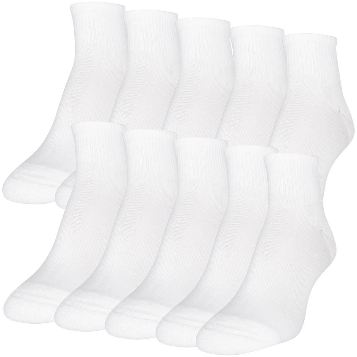 Womens Gold Toe® 10pk. Cushion Heel and Toe Ankle Socks