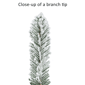 Puleo International 9ft. Flocked Royal Majestic Fir Garland - image 5