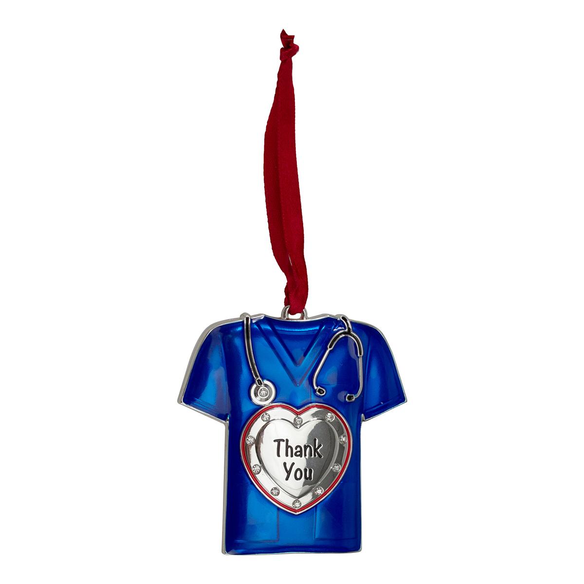 Northlight Seasonal Blue Scrubs Christmas Ornament