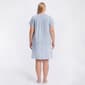 Plus Size Moon to Noon Short Sleeve Tiny Gingham Duster - image 1