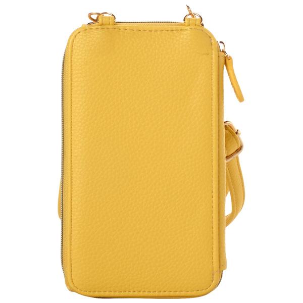 Womens Buxton Everywhere Solid Crossbody Wallet