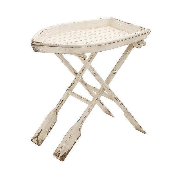 9th & Pike&#40;R&#41; White Chinese Fir Coastal Accent Table - image 
